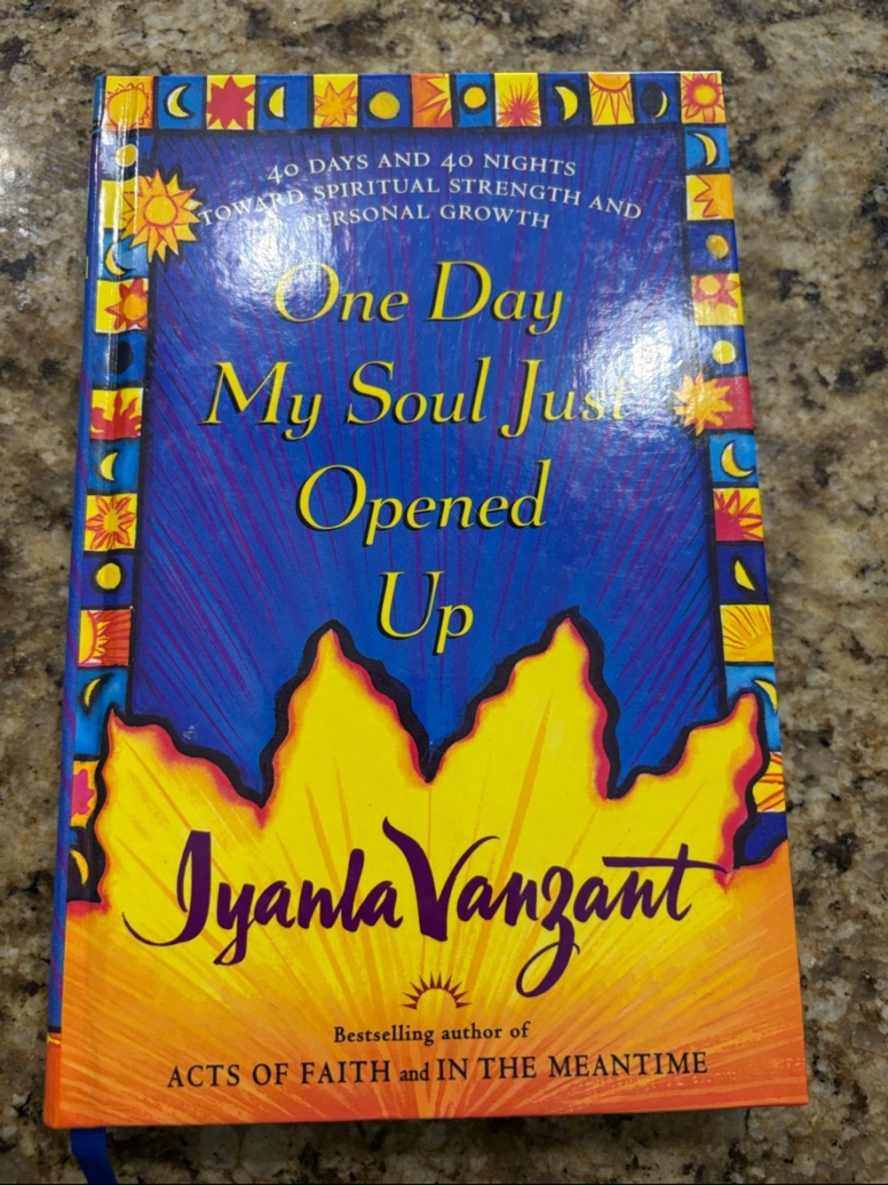 Iyanla Vanzant "One Day My Soul Just Opened Up" - Blue & Yellow Hardcover